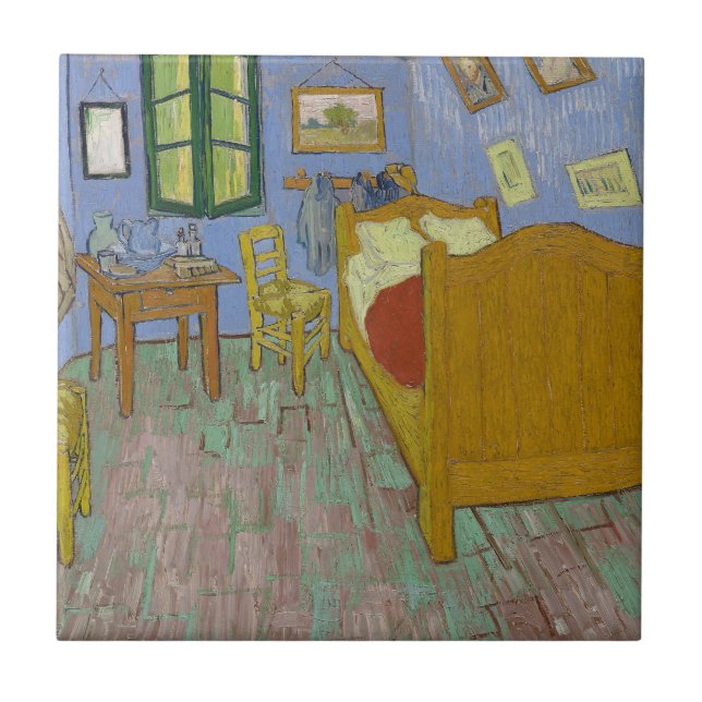 Carreau Peinture de la chambre de Vincent Van Gogh (Devant)
