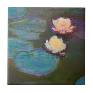 Carreau Peinture de nénuphars d'eau de Monet Étang de nénu
