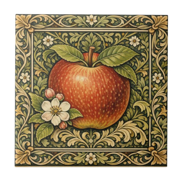 Carreau Peinture de pomme vintage  (Devant)