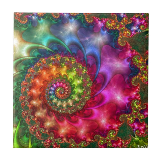 CARREAU PEINTURE ÉSOTÉRIQUE CÉLESTE (Devant)