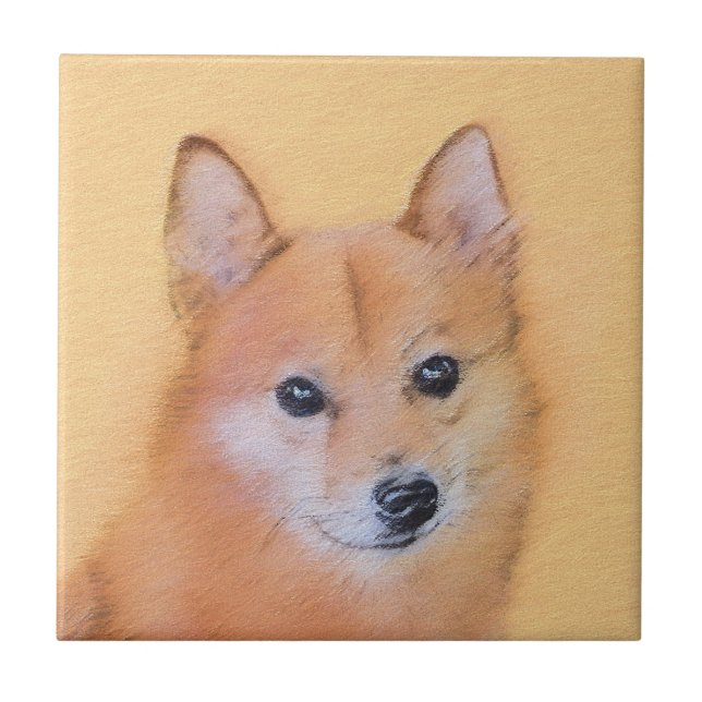 Carreau Peinture finlandaise Spitz - Jote Original Chien A (Devant)