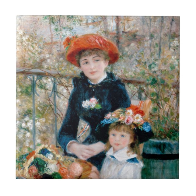 Carreau Peinture impressionniste Renoir - Deux Soeurs (Devant)