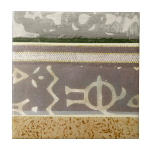 Carreau Peinture Motif Tribale contemporaine