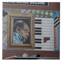 Peinture murale de mur de Duke Ellington, point de