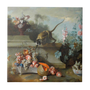 Carreau Peinture rococo pendant l'année de la tuile de