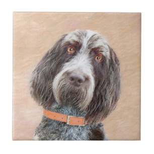 Carreau Peinture Spinone Italiano - Belle Art Original Chi