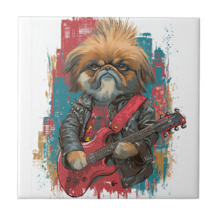 Carreau Pékinois Punk Rock � Chien Rebelle