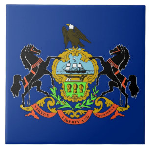 Carreau Pennsylvanie State Flag Tile