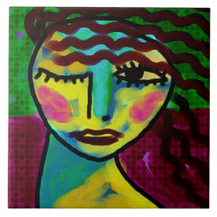 Carreau Penser peinture numérique Abstraite originale