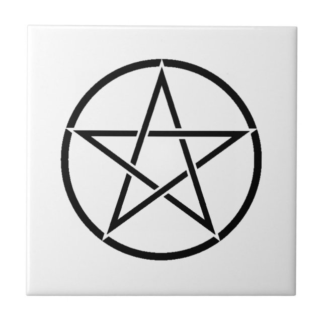 Carreau Pentacle Wiccan (Pentagramme) (Devant)