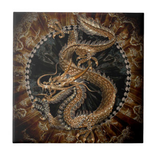 Carreau Pentagramme dragon