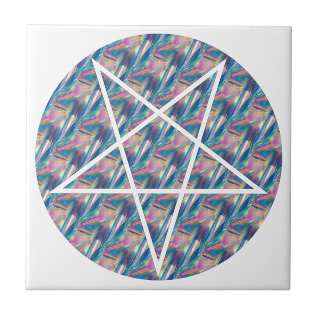 Carreau pentagramme hologramme (Devant)