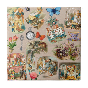 Carreau Pépinière Alice Colorée Classique des années 1800 