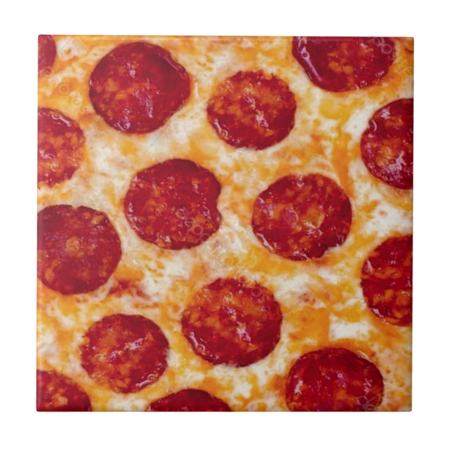 Carreau Pepperoni Pizza Hot et Yummy! (Devant)