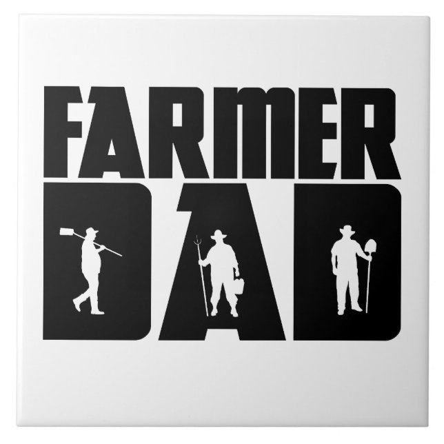 Carreau Père fermier - Fête des pères agricole (Devant)