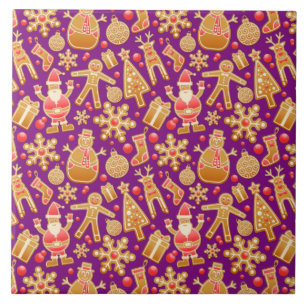 Carreau père Noël & Snowman Gingerbread Noël Cookies