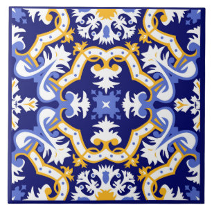 Carreau 💙 💛 périwinkle, azulejos bleu et jaune