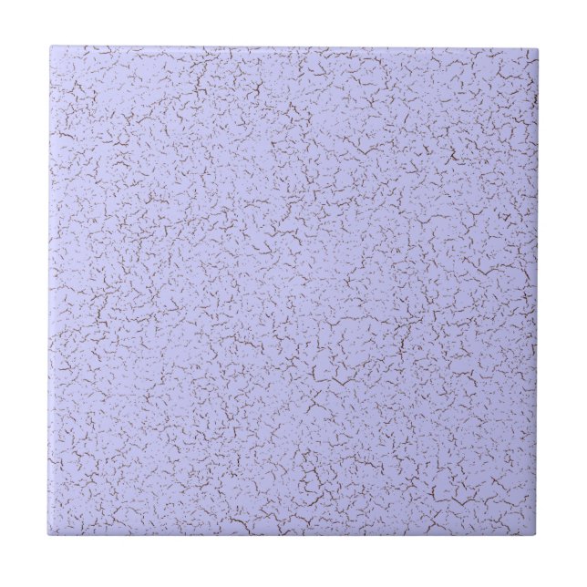 Carreau PeriWinkle Purple Crackle Glaze Solid Color Tile (Devant)
