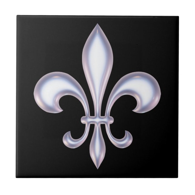 Carreau Perle Style Fleur de Lis (Devant)
