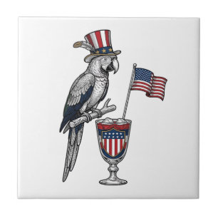 Carreau Perroquet patriotique cocktail design vectoriel vi