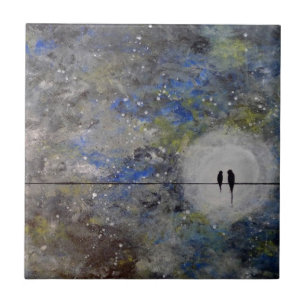 Carreau Perruches dans une tempête