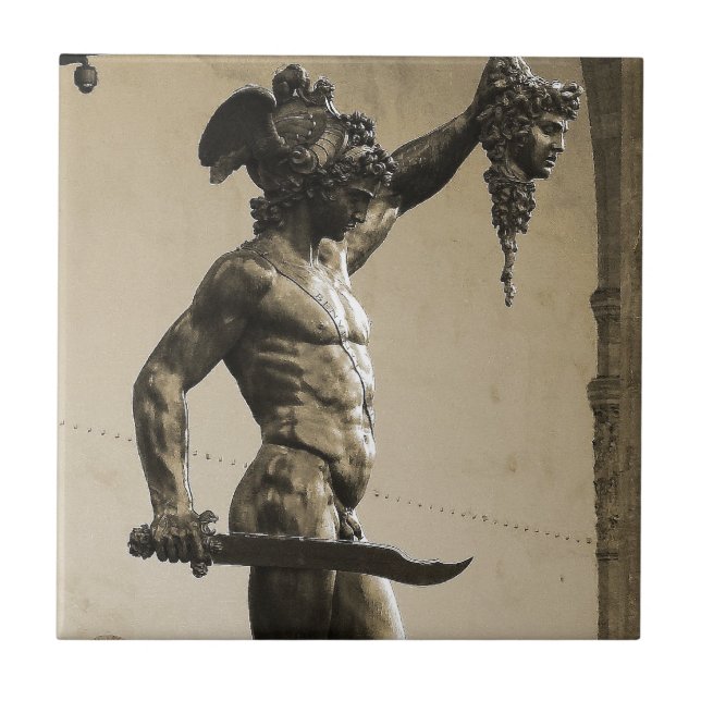 Carreau Perseus avec la tête de la méduse (Devant)