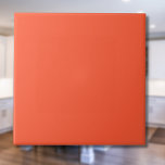 Carreau Persimmon orange couleur solide | Classique | Élég<br><div class="desc">Persimmon orange couleur solide | Classique | Élégant | tendance | Style | Cadeau</div>