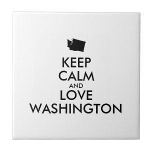 Carreau Personnalisable KEEP CALM et AMOUR WASHINGTON