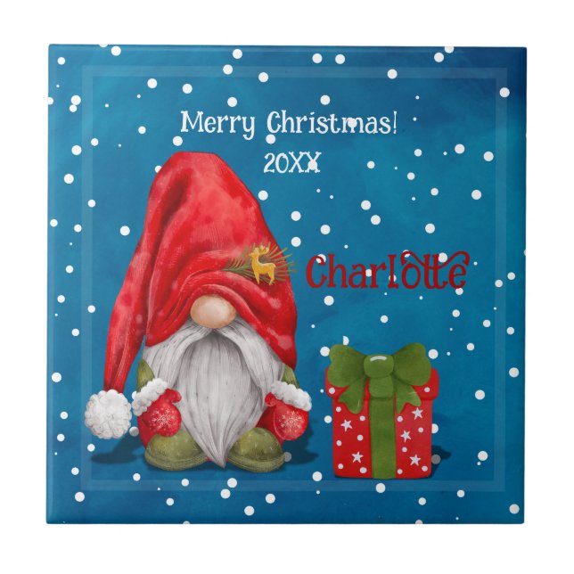 Carreau Personnalisable Père Noël (Devant)