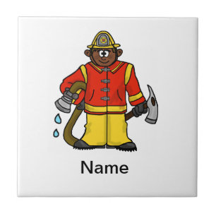 Carreau Personnaliser de trépied de pompier (peau Brown)