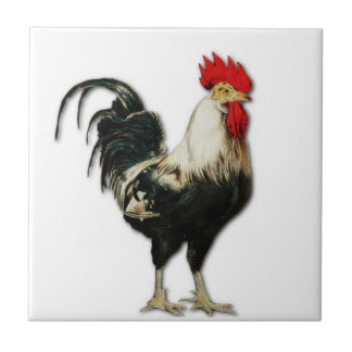 Carreau Personnaliser rouge de poulet de coq