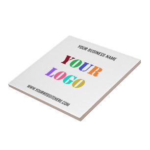 Carreau Personnalisez votre entreprise Logo et Texte Carre