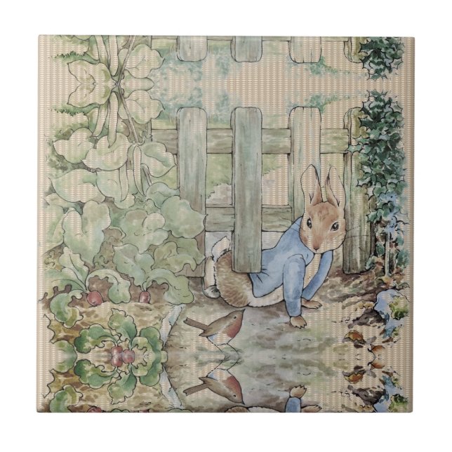 Carreau Peter Rabbit Beatrix Potter Sneaking (Devant)