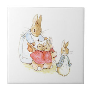Carreau Peter Rabbit et ses soeurs (par Beatrix Potter)
