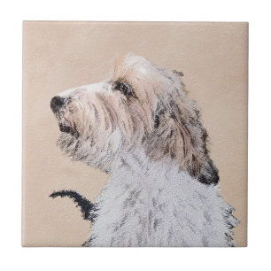 Carreau Petit Basset Griffon Vendéen Peinture - Chien Art