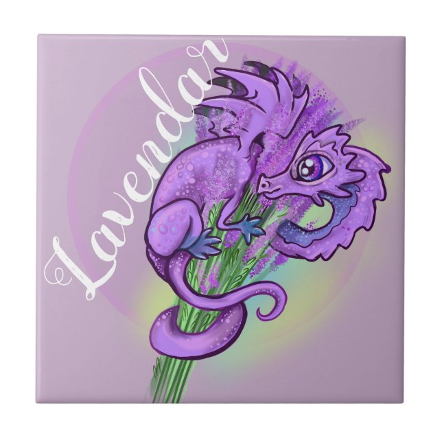 Carreau Petit jardin Herbe Dragon Lavendar (Devant)