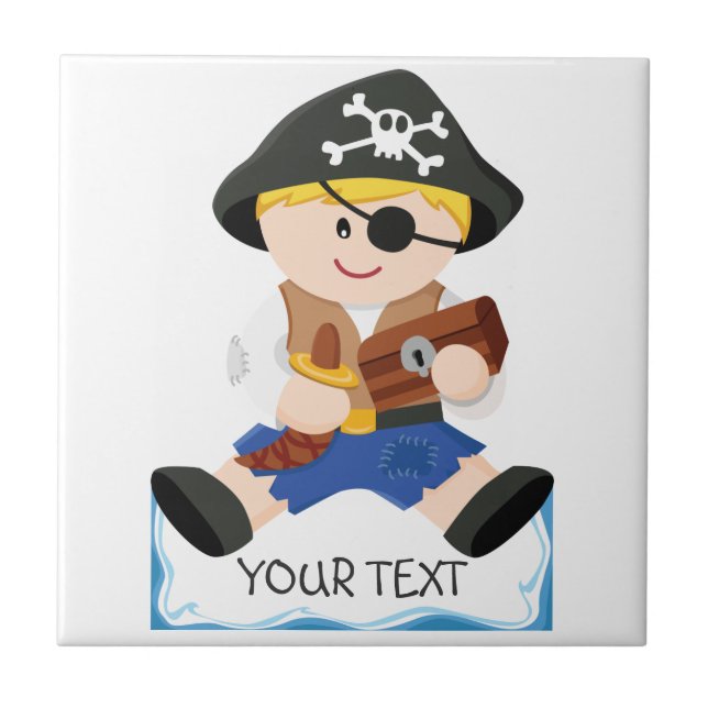 Carreau Petit pirate mignon (Devant)