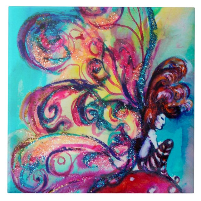 CARREAU PETITE ELLE DE CHAMPIGNONS (Devant)