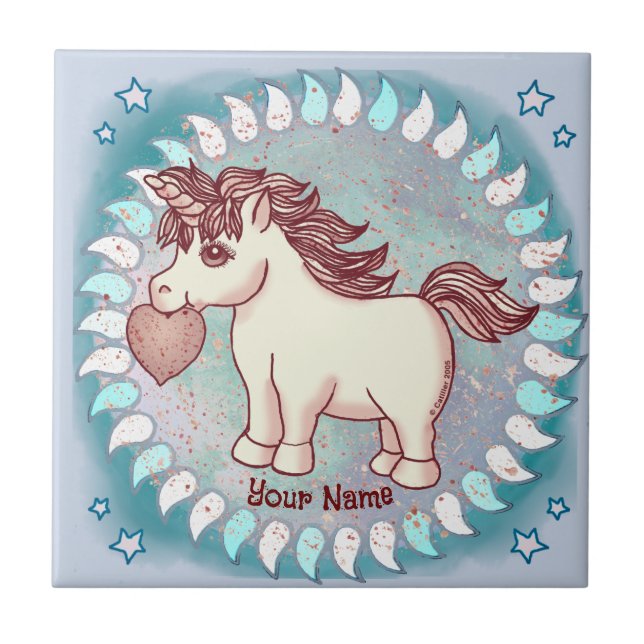 Carreau Petite Licorne d'Amour (Devant)