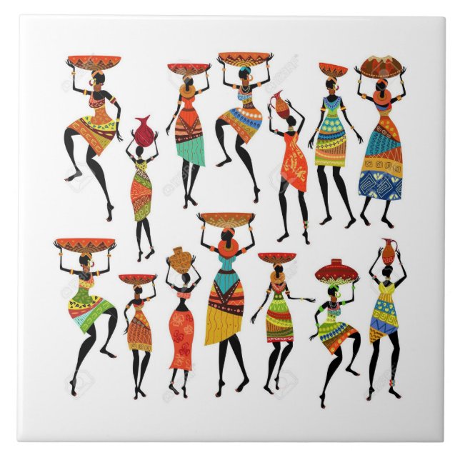 Carreau Peuples tribaux africains (Devant)