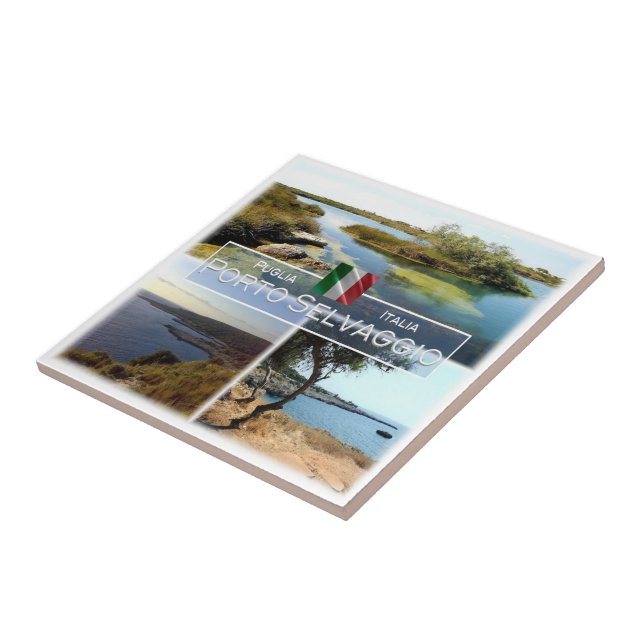 Carreau PGL001 PORTO SELVAGGIO, Pouilles, Italie (Côté)