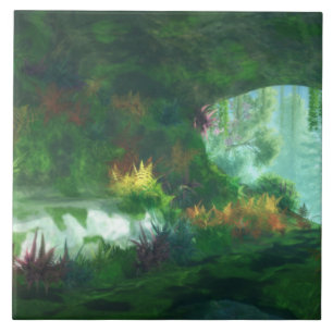 Carreau Phantastes : Dame du carrelage de marbre / Trivet