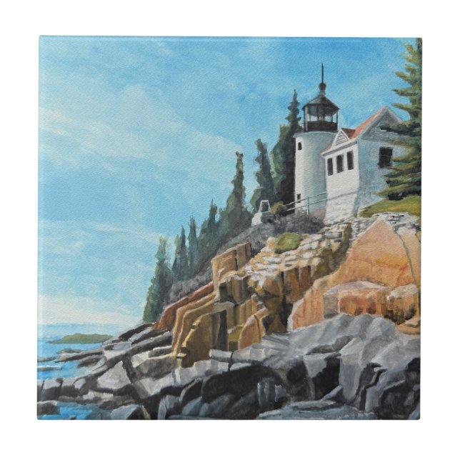 Carreau Phare de Bass Harbor (Devant)