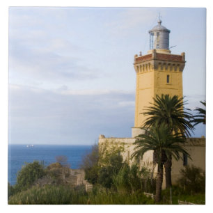 Carreau Phare de Tanger au Maroc à Casquette Spartel