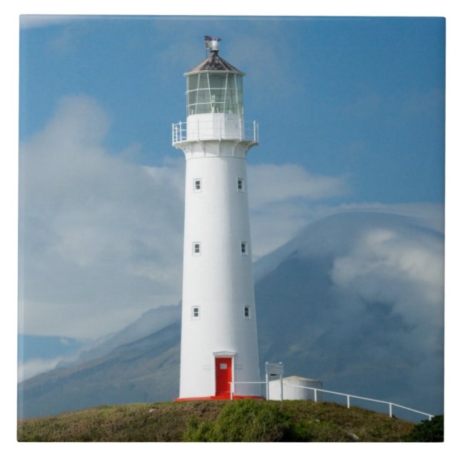 Carreau Phare du cap Egmont et mont Taranaki/Mont (Devant)