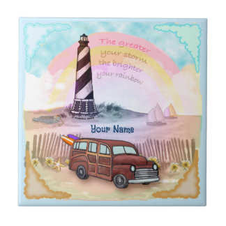 Carreau Phare Stormy Rainbow