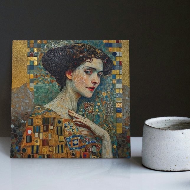 Carreau Phase d'or Gustav Klimt Mosaïque Edwardienne C (Créateur téléchargé)