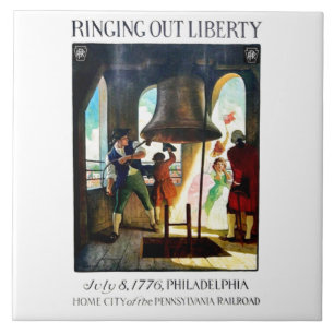 Carreau Philadelphia Liberty sur le chemin de fer Pennsylv