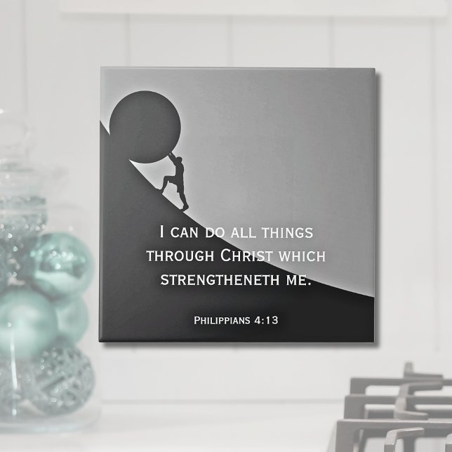 Carreau Philippiens 4:13 Verset de la Bible Chrétien (Créateur téléchargé)
