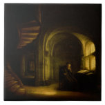 Carreau Philosophe avec un livre ouvert, 1625-7 (huile sur<br><div class="desc">Image : 91055 philosophe avec un livre ouvert,  1625-7 (huile sur le panneau). Koninck,  Salomon (1609-56). Louvre,  Paris,  France,  Peter Willi.  Art,  beaux-arts.</div>